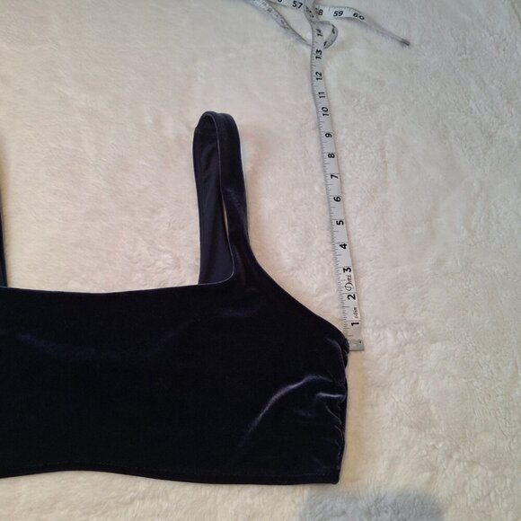 Aerie Velvet Scoop Bralette Sz XL Pullover Whimsigoth Boho Layering - Picture 12 of 13